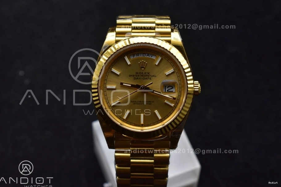 YG THBF 1:1 40 President Day Edition Gold (Gain VR3255 Date on Best 228238 Weight) Dial Bracelet 0801